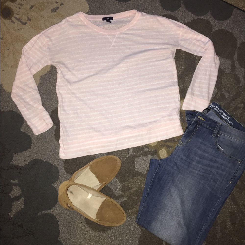 Gap long sleeve striped top